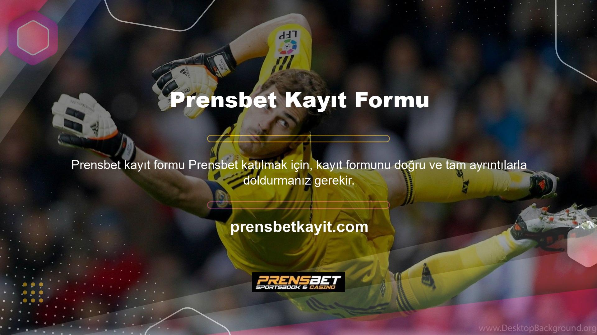 Web sitesi katılmanıza izin verir, ancak bağlantıdan oynamak istiyorsanız, Prensbet Interactive Seçenekleri panelinde oturum açabilirsiniz